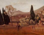 让 巴蒂斯特 卡米耶 柯罗 : Gardens of the Villa d'Este at Tivoli